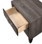 B4620 4 pc Akerson gray panel look wood grain queen bedroom set