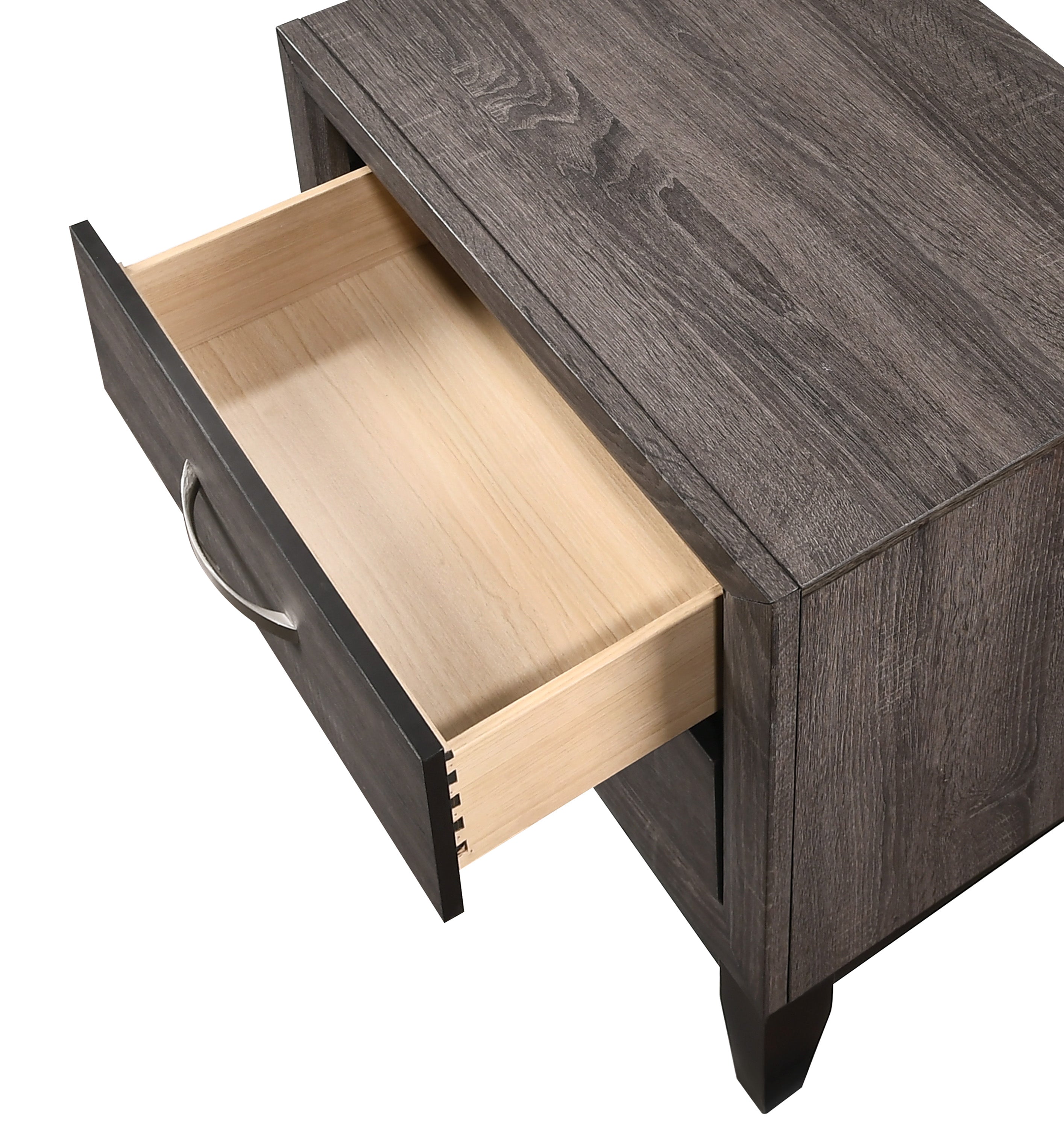 B4620 4 pc Akerson gray panel look wood grain queen bedroom set
