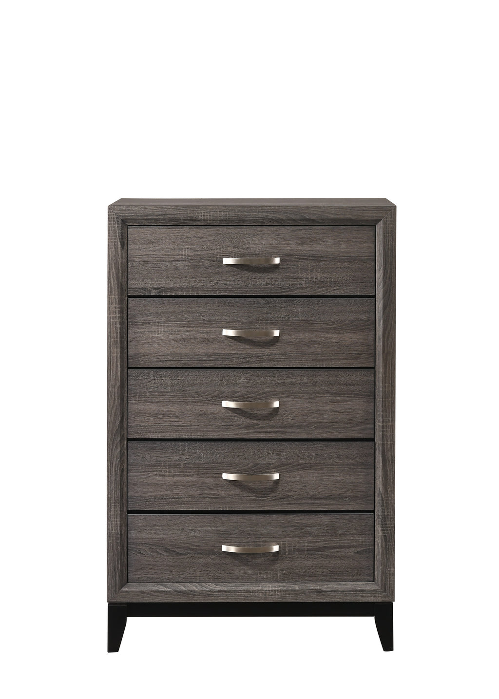 B4620 4 pc Akerson gray panel look wood grain queen bedroom set