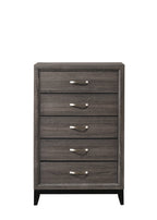 B4620 4 pc Akerson gray panel look wood grain queen bedroom set
