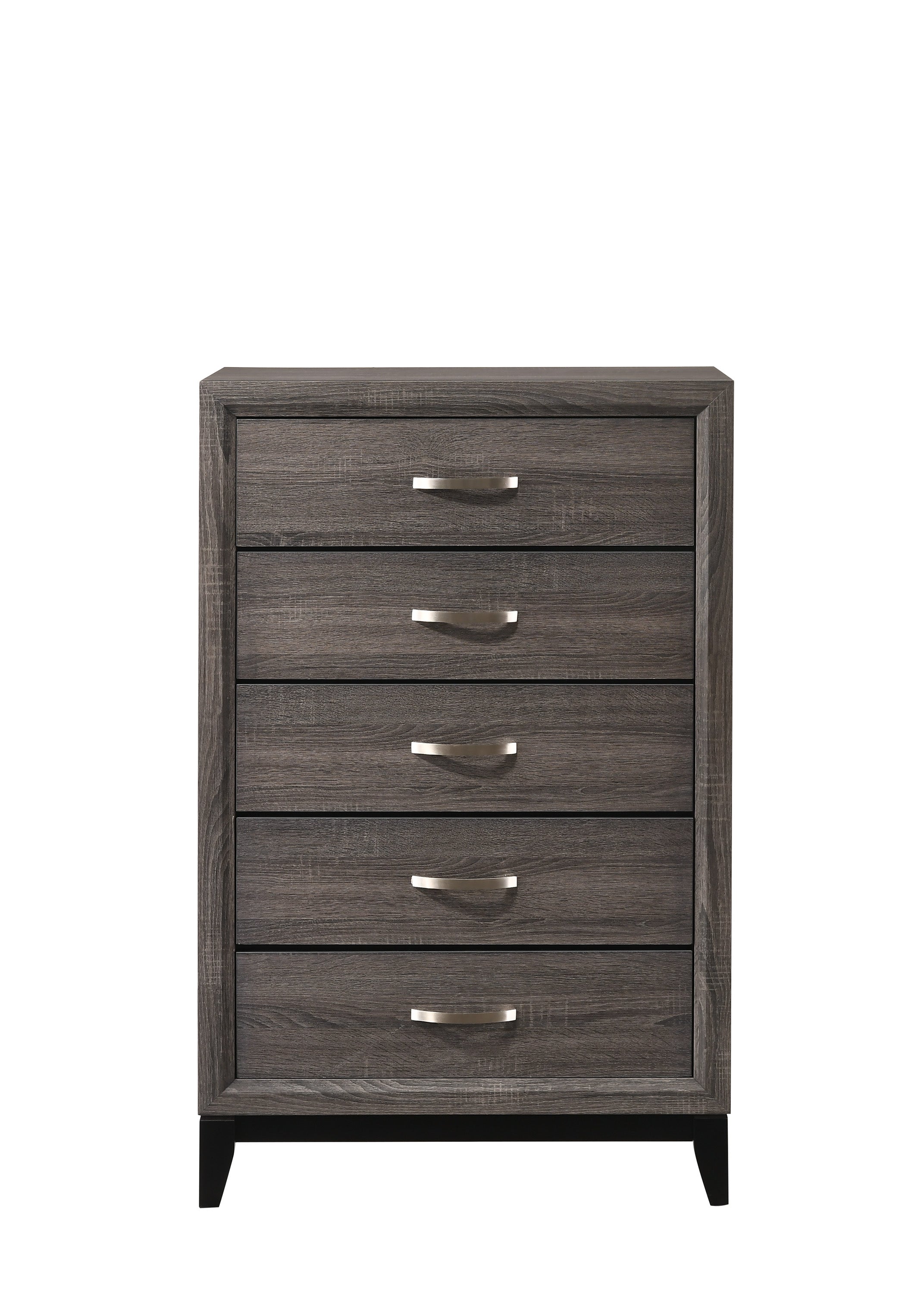 B4620 4 pc Akerson gray panel look wood grain queen bedroom set