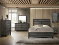 B4620 4 pc Akerson gray panel look wood grain queen bedroom set