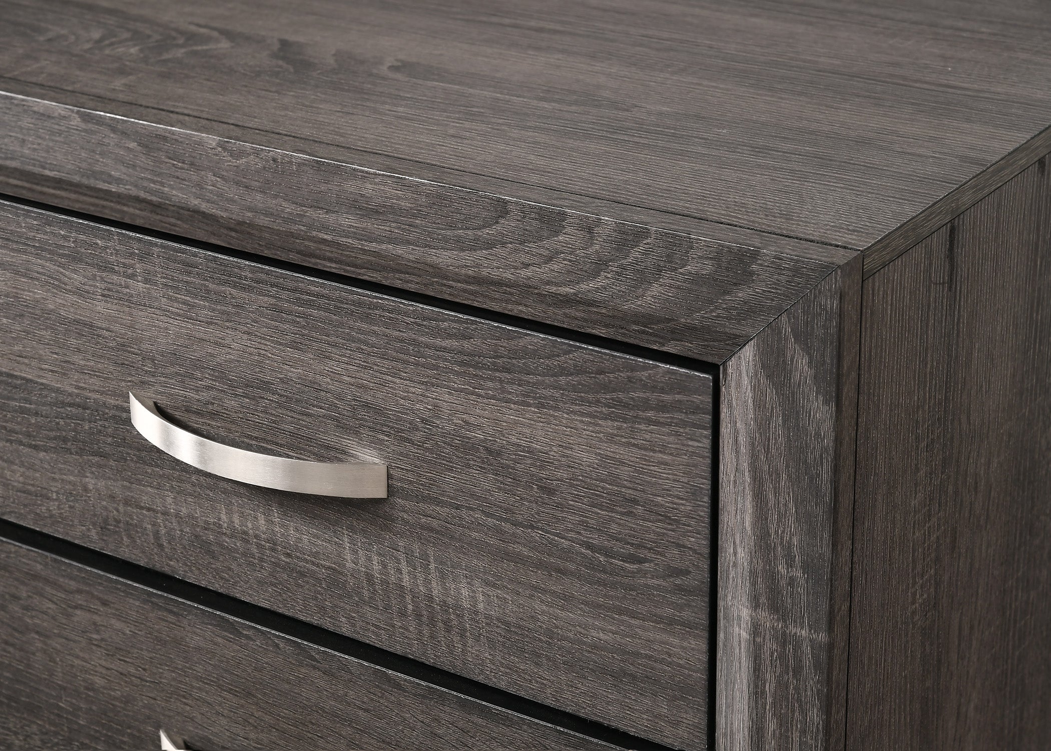 B4620 4 pc Akerson gray panel look wood grain queen bedroom set