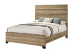 Jameson 4-Piece Natural Wood Panel Grain Queen Bedroom Set – B4690