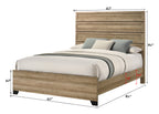 Jameson 4-Piece Natural Wood Panel Grain Queen Bedroom Set – B4690