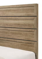 Jameson 4-Piece Natural Wood Panel Grain Queen Bedroom Set – B4690