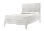 B4712-4PC 4 pc Denker white wood textured panels finish queen bedroom set