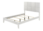 B4712-4PC 4 pc Denker white wood textured panels finish queen bedroom set