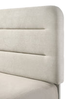 Nyomi 4-Piece Antique White Wood Mid-Century Modern Queen Bedroom Set – B4900