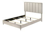 Nyomi 4-Piece Antique Off-White Wood Mid-Century Modern Queen Bedroom Set – B4902