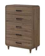 Nyomi 4-Piece Light Brown Wood Mid-Century Modern Queen Bedroom Set – B4922