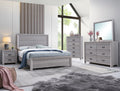 B6710 4 pc Adelaide drift wood panel look wood grain queen bedroom set