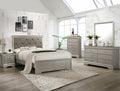 B6910 4 pc A & j designs studio amalia champagne wood finish wood queen bedroom set