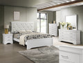 Amalia 4-Piece White Wood Queen Bedroom Set – B6912