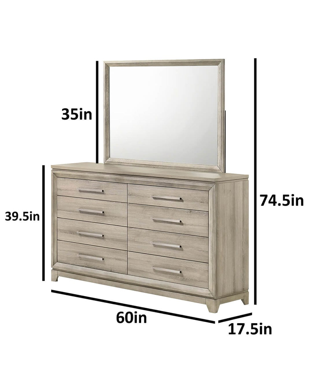 B840-4PC  4 pc Hampton bay grey weathered good grain paneled finish wood queen bed set