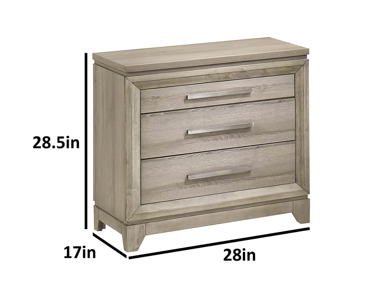 B840-4PC  4 pc Hampton bay grey weathered good grain paneled finish wood queen bed set