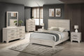 B860-4PC  4 pc Hampton rustic grey oak good grain paneled finish wood queen bed set