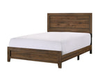 B9250 4 pc Millie brown cherry panel look wood grain finish queen bedroom set