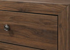 B9250 4 pc Millie brown cherry panel look wood grain finish queen bedroom set