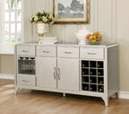 CM3020-SV Orren ellis denieul diocles silver finish wood dining sideboard server console table