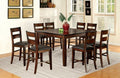 CM3187PT-7PC 7 pc Red barrell studio RJ dickinson ii dark cherry finish wood counter height dining table set