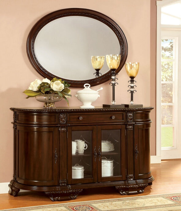 CM3319SV Astoria grand rolanda Bellagio brown cherry finish wood server