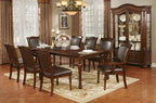 CM3453T-7pc 7 pc Astoria grand dufrene sylvana brown cherry finish wood dining table set
