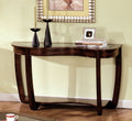CM4336S Crystal falls dark cherry wood finish abnormity sofa table