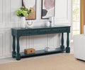 Best Master DP102NAS Ardelle 63" wide navy blue finish wood sofa entry console table with drawers