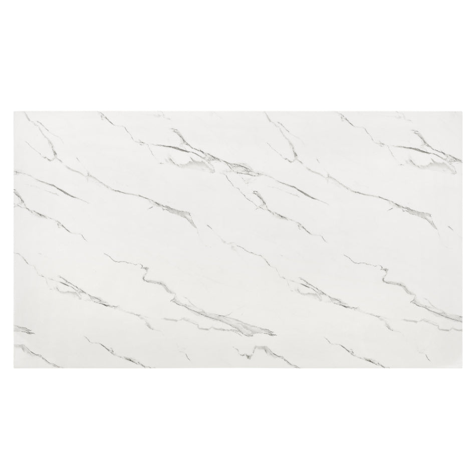 40-1221-7PC-CH 7 pc Faust espresso finish wood 68" faux marble top counter height dining table set