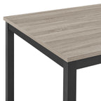 41-1606-52S-NAT-5PC 5 pc Daphne natural finish wood 42" counter height dining table set fabric upholstered tufted back chairs