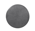 Cori Grey Finish Wood 5-Piece 47" Round Dining Table Set with Fabric Upholstered Seats – D1719GRY-5PC