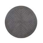 D1719-52GRY-5PC 5 pc Cori grey finish wood 42" round counter height dining table set fabric upholstered seats