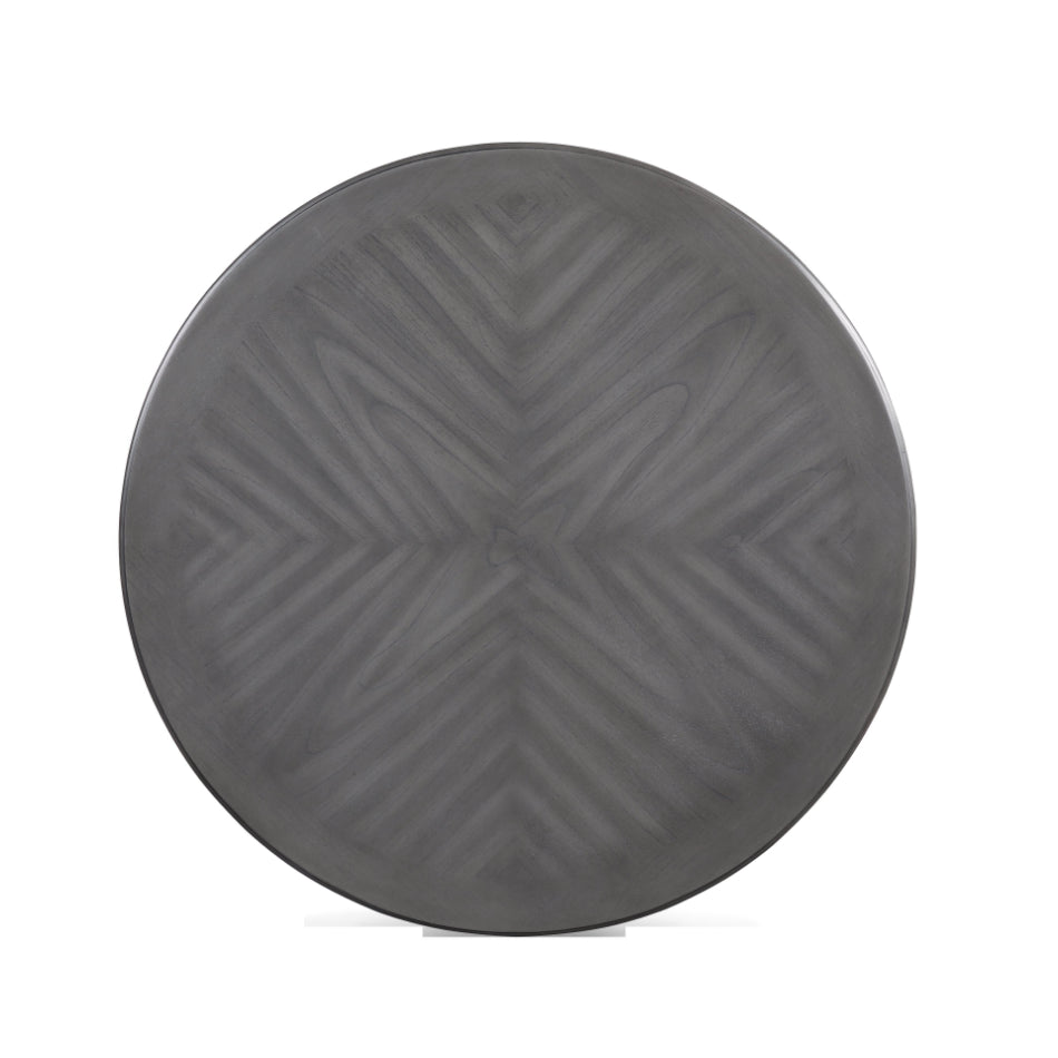 D1719-52GRY-5PC 5 pc Cori grey finish wood 42" round counter height dining table set fabric upholstered seats