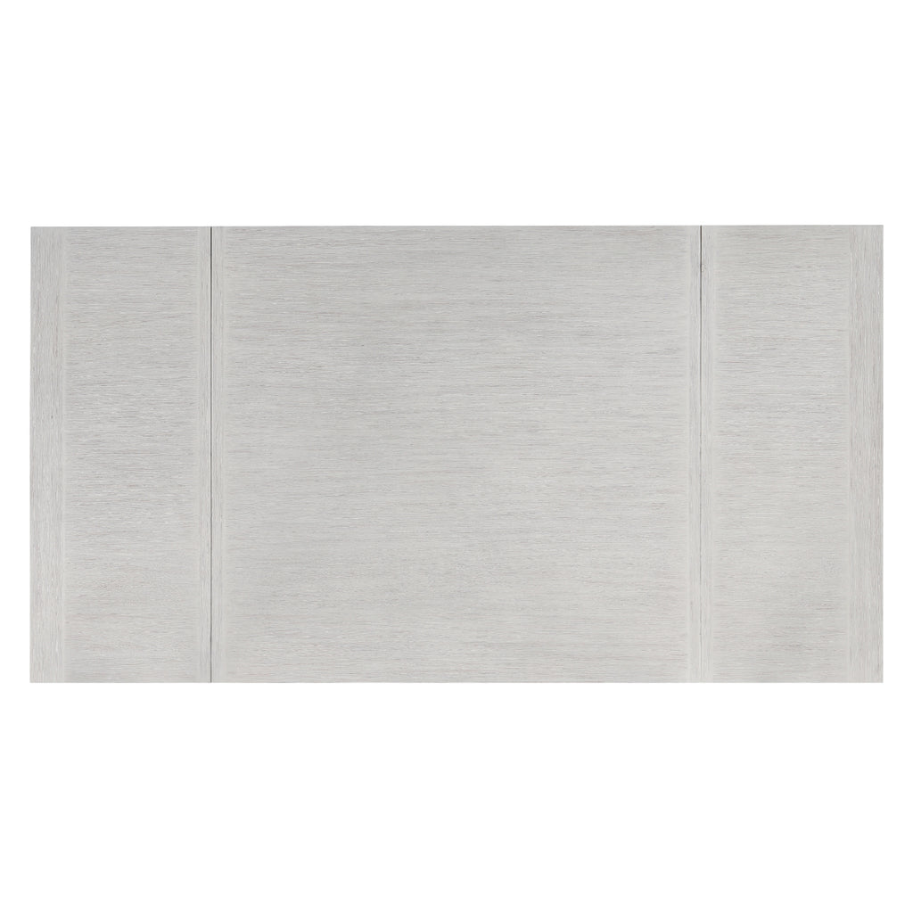 40-4129-7PC 7 pc Echo white wash finish wood 60" dining table set fabric upholstered seating