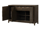 40-4212-30 Cityscape dark walnut finish wood buffet server sideboard cabinet