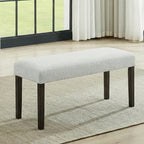 40-D422-6PC 6 pc Carissa espresso finish wood dining table set faux marble top with bench