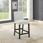 45-D422-6PC 6 pc Carissa espresso finish wood counter height dining table set faux marble top with bench
