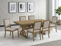 Best Quality Manard Ash Brown Finish Wood Traditional 7-Piece Dining Table Set – D920D7-7PC