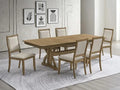 Best Quality Manard Ash Brown Finish Wood Traditional Dining Table Set with Butterfly Leaf – D921D7-7PC