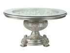 Acme DN01493-5PC 5 pc Astoria grand Sandoval champagne finish wood 18th century french inspired baroque ornate 60" round dining table set
