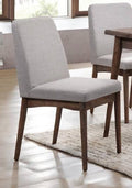 Poundex F1805 Set of 2 wildon home studio II brown finish wood dining chairs