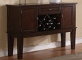 Poundex F6081 Adele maddison ii walnut finish wood dining server buffet console