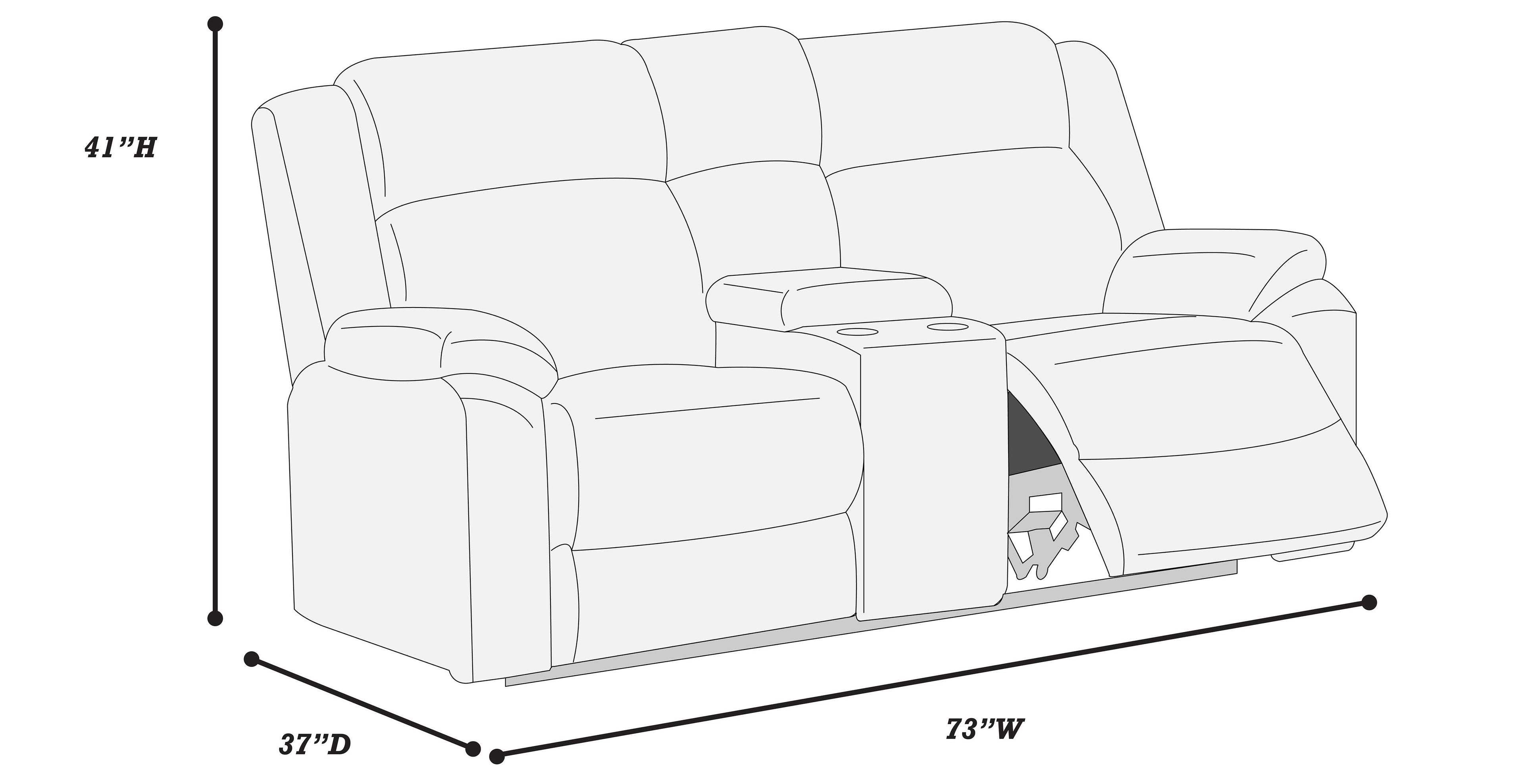 Poundex F8123-22 2 pc smoke grey wide welt corduroy sofa and love seat set with recliners on the ends