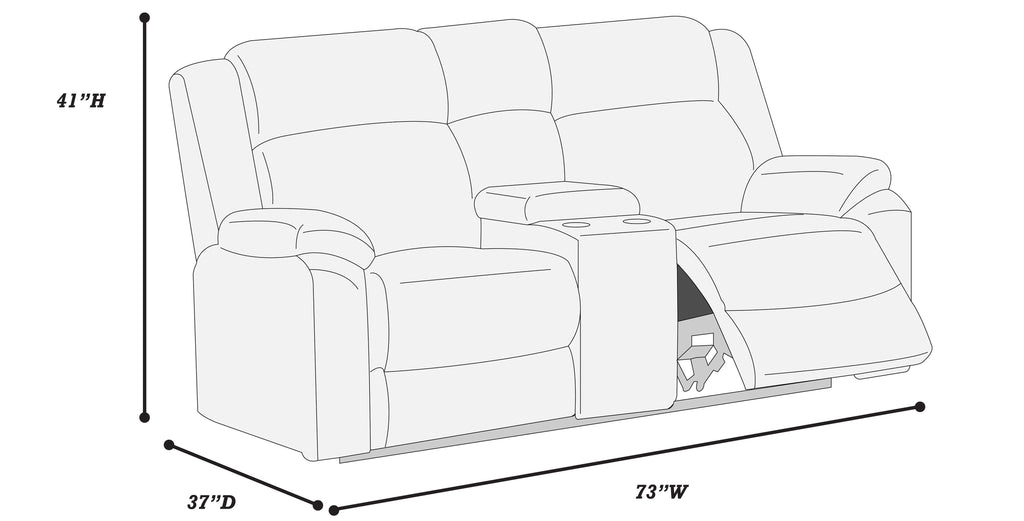 Poundex F8126-25 2 pc ash grey wide welt corduroy sofa and love seat set with recliners on the ends