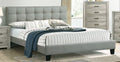 F9532Q Canora joan antoinette grey padded polyfiber queen bed set