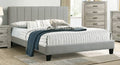 F9534Q Canora antoinette grey padded polyfiber queen bed set