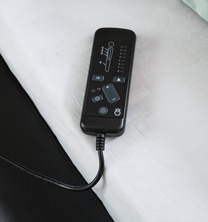 L9020BK Imally black faux leather eastern king platform bed with underbed drawers built in back massage video projector and bluetooth sound