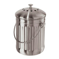 7320 OGGI Stainless steel counter-Top Compost Pail with Charcoal Filters 3.8 LT.