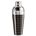 7382 Oggi Black stainless steel cocktail shaker .75 lt/26oz